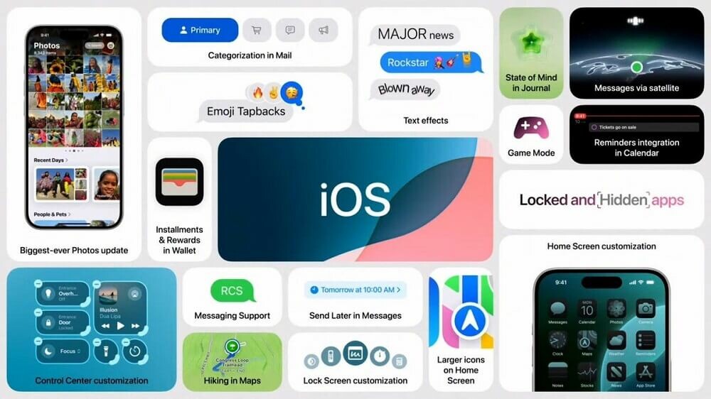 Apple công bố iOS 18 với nhiều tính năng tùy biến mới