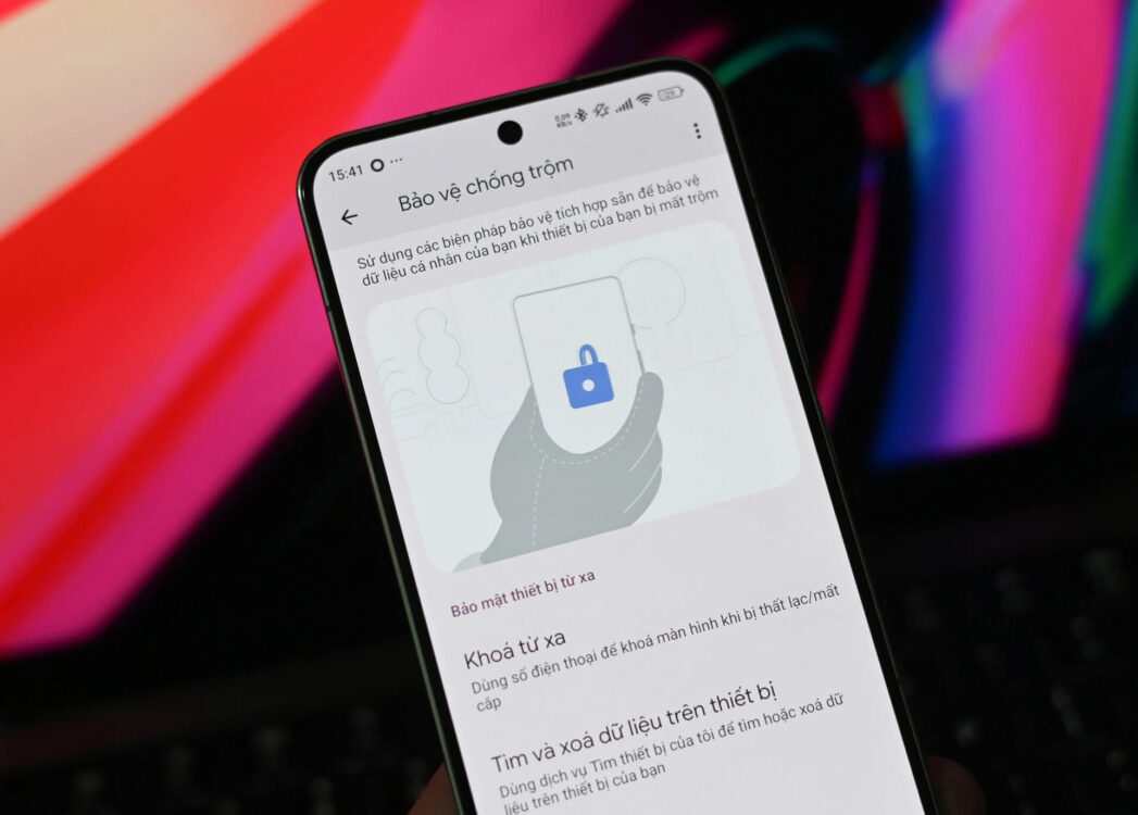 Điện Thoại Android Sẽ Tự Khóa Khi Bị Giật