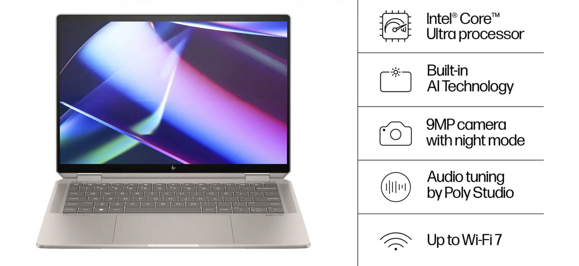 Hp Spectre X360 2 In 1 14 Inch 2024 Ultrabook Mạnh Mẽ, Cao Cấp 08