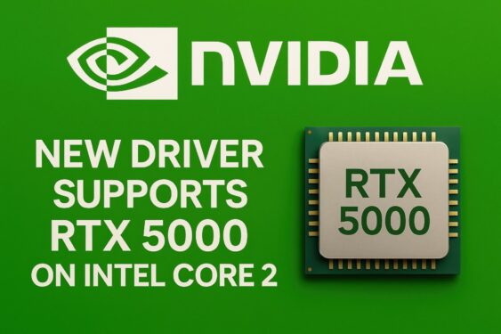 Nvidia Driver mới hỗ trợ GPU RTX 5000 trên CPU Intel Core 2