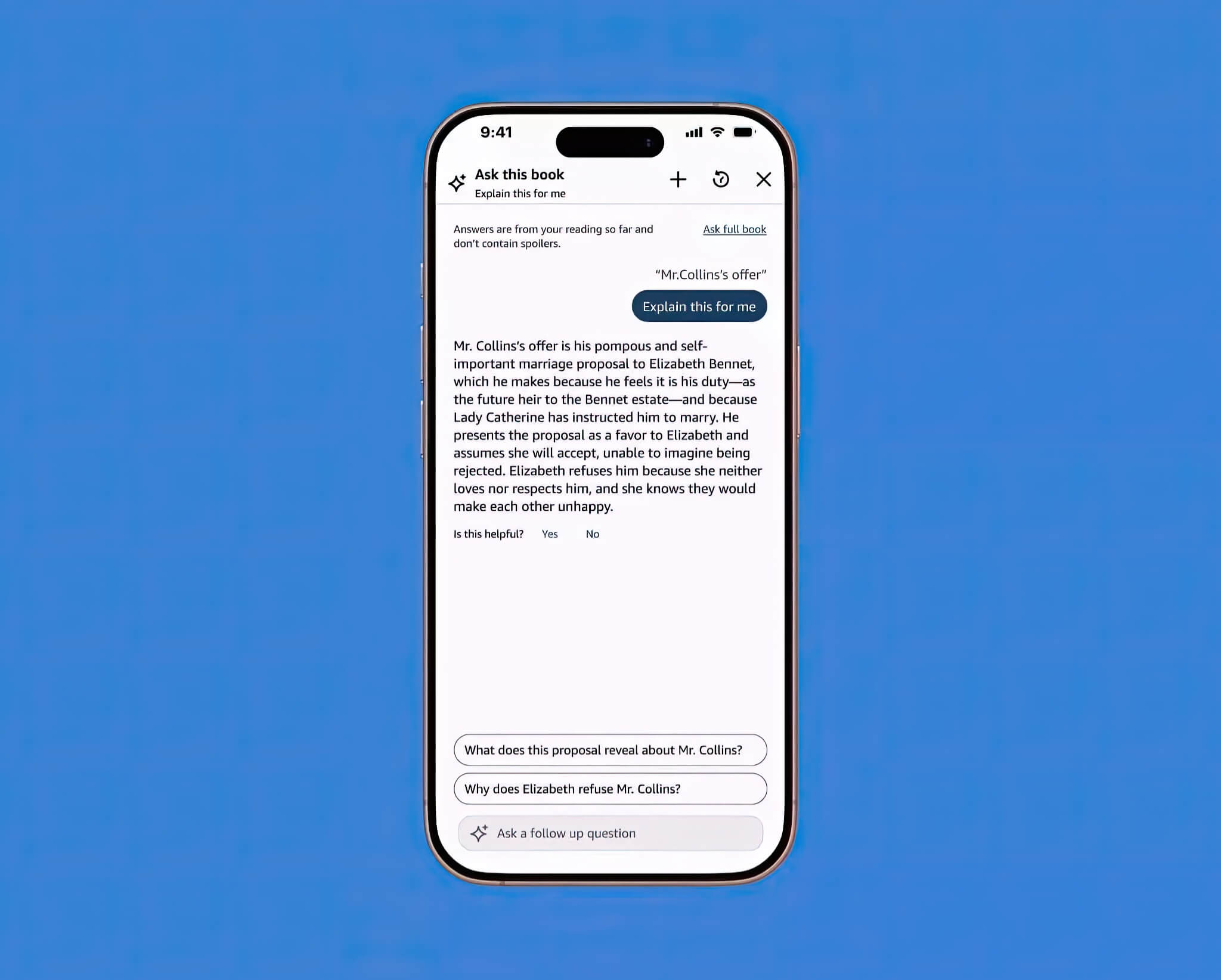 Trải nghiệm đọc sách trên Kindle thay đổi nhờ tính năng Ask This Book
