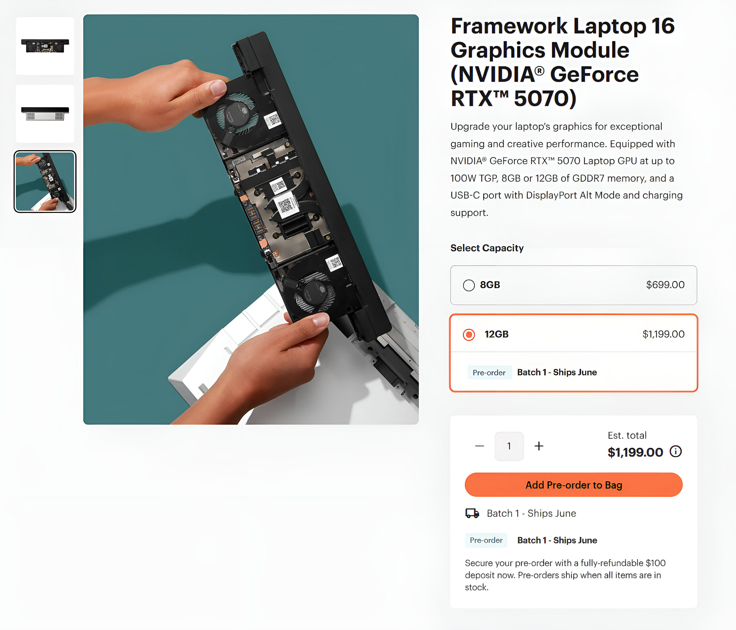 4GB VRAM thêm mang lại gì cho người đang dùng Framework Laptop 16?