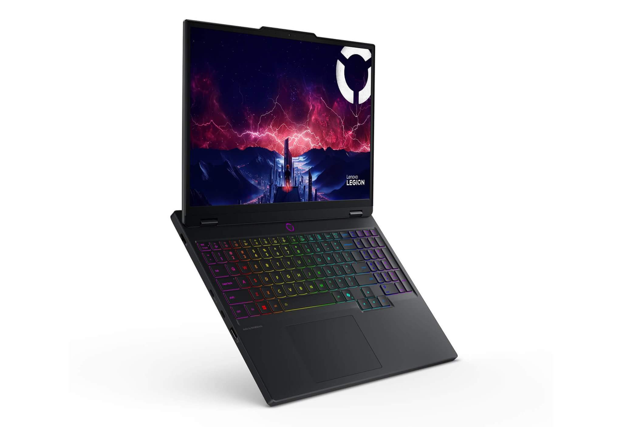 Laptop gaming Lenovo Legion AMD Ryzen với Radeon 780M tích hợp đặt trên bàn chơi game