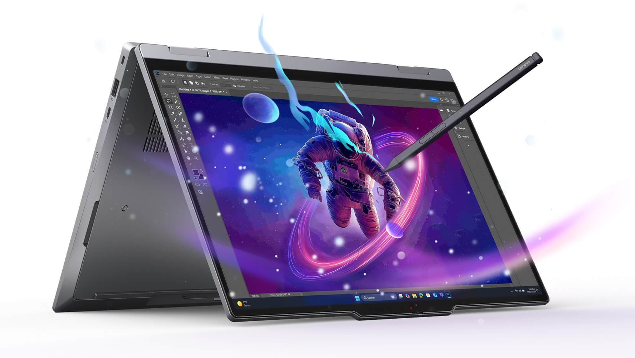 ThinkPad X1 2-in-1 Gen 11 Aura Edition (2026) - màn hình cảm ứng và bút stylus