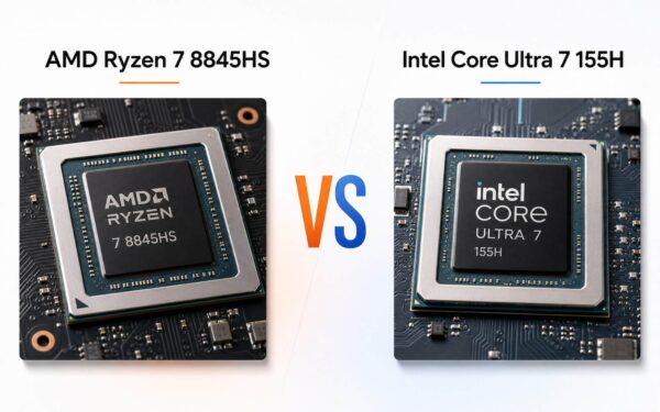 AMD Ryzen 7 8845HS và Intel Core Ultra 7 155H: CPU nào xử lý cho laptop đa nhiệm AI?