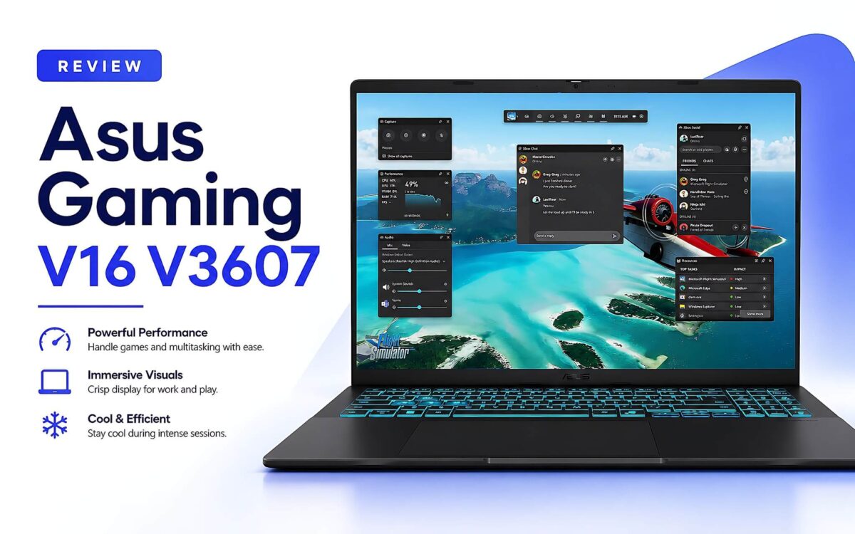 Phân tích hiệu năng Asus Gaming V16 V3607 2025 cho nhu cầu học tập và đa nhiệm