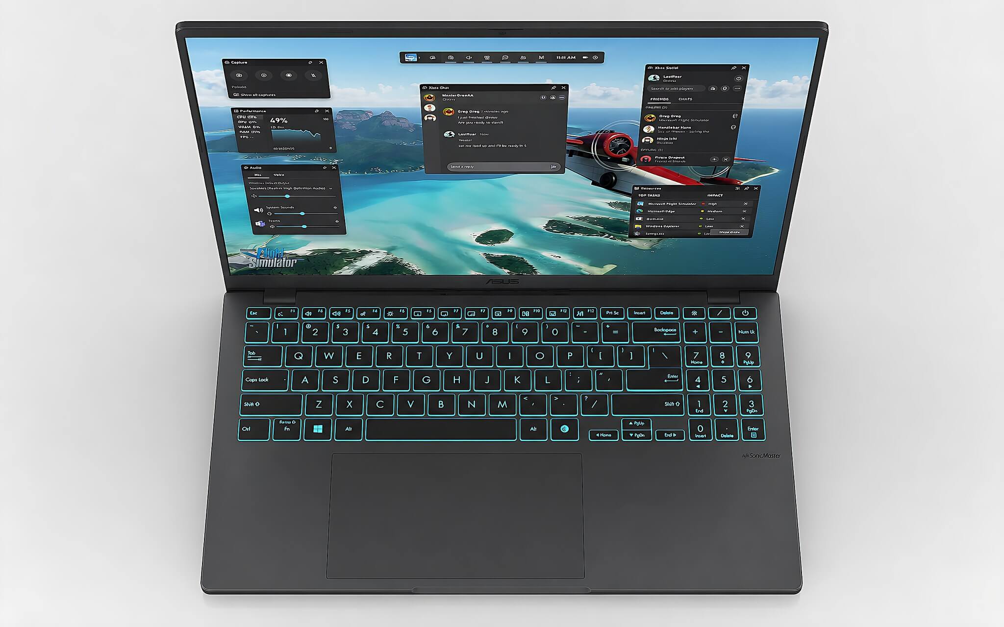 Asus Gaming V16 V3607 (2025) - bàn phím và touchpad laptop