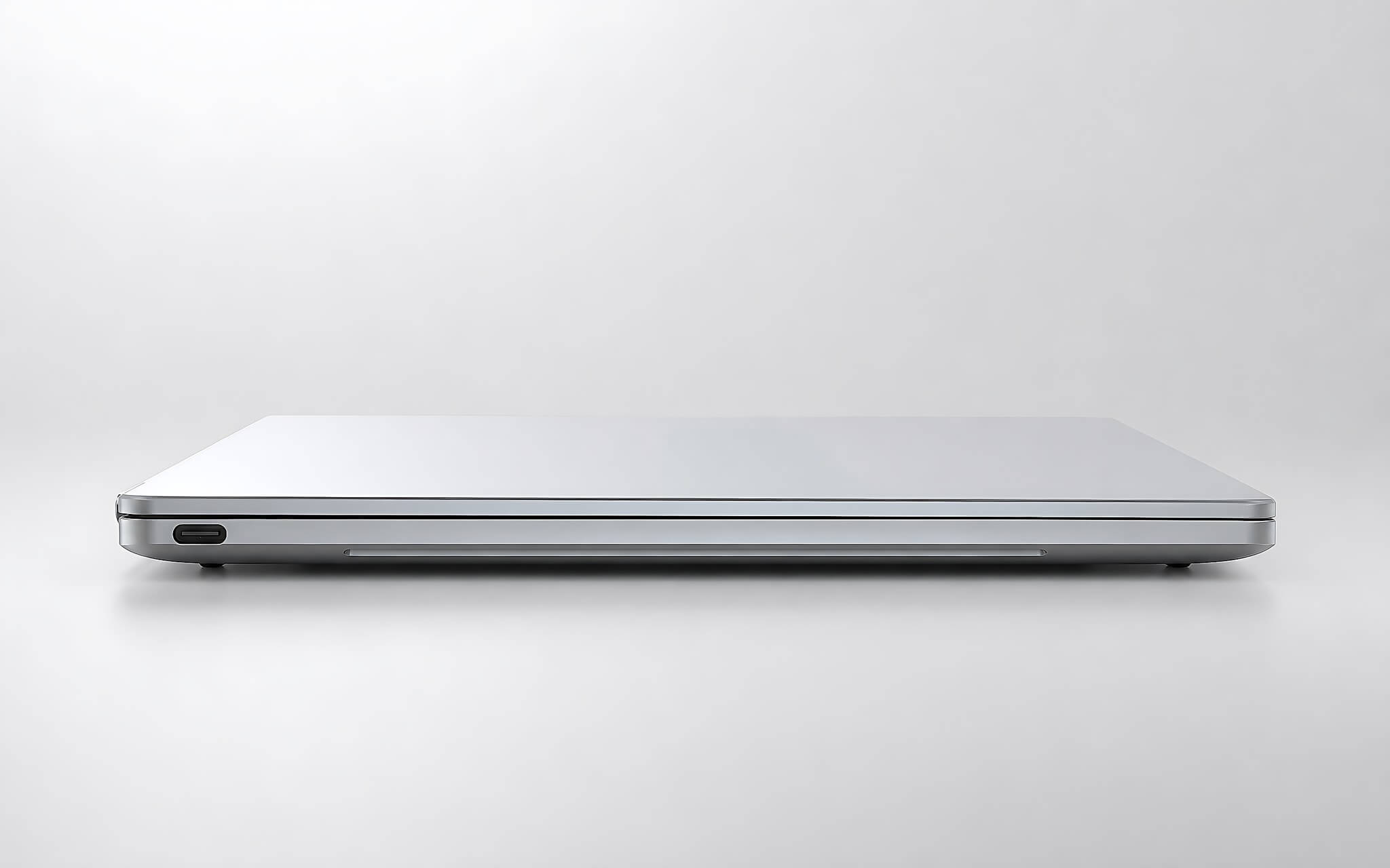 DELL XPS 13 DX13260 (2026) - cạnh máy đóng nắp với cổng Thunderbolt USB-C đúng thực tế