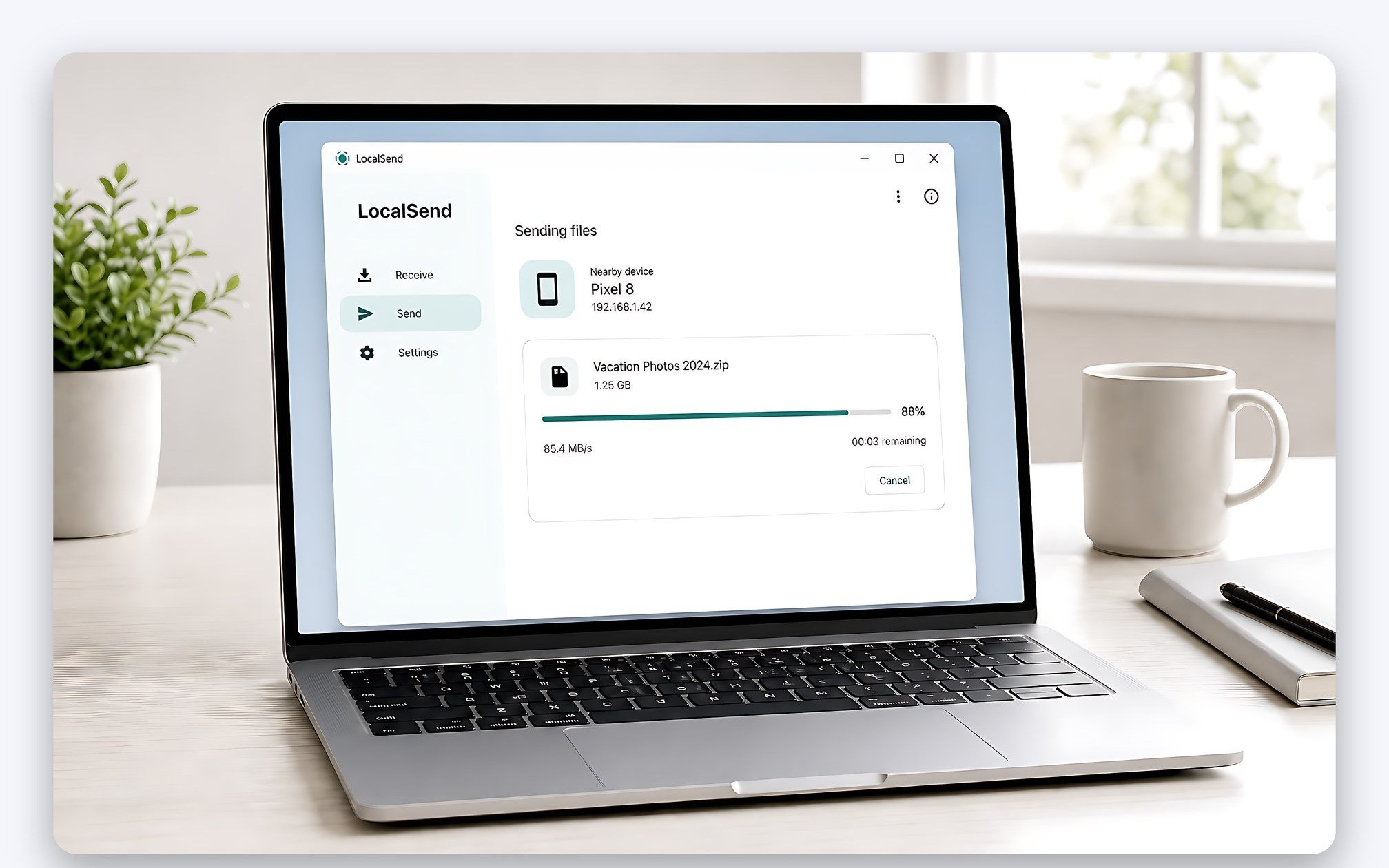 Đồng bộ file bằng LocalSend và Syncthing trong mạng nội bộ Đồng bộ file bằng LocalSend và Syncthing trong mạng nội bộ
