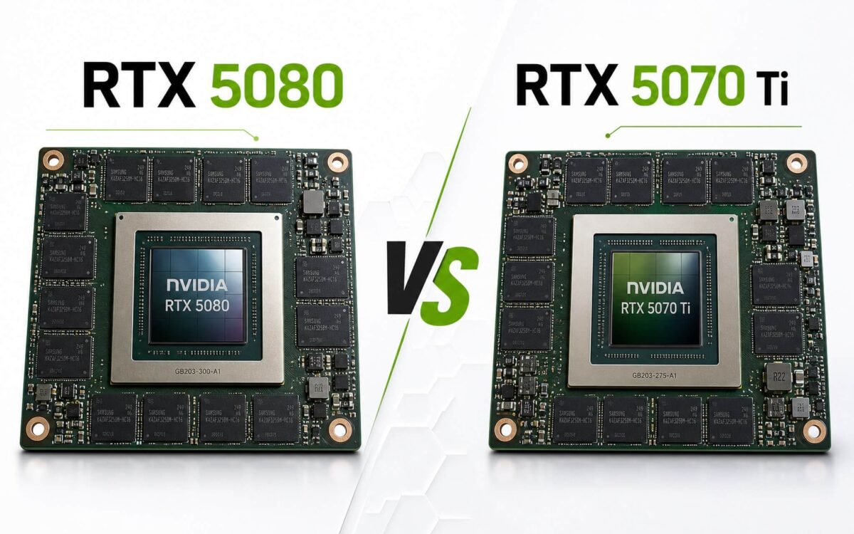 So sánh GPU laptop RTX 5080 và RTX 5070 Ti cho 4K gaming