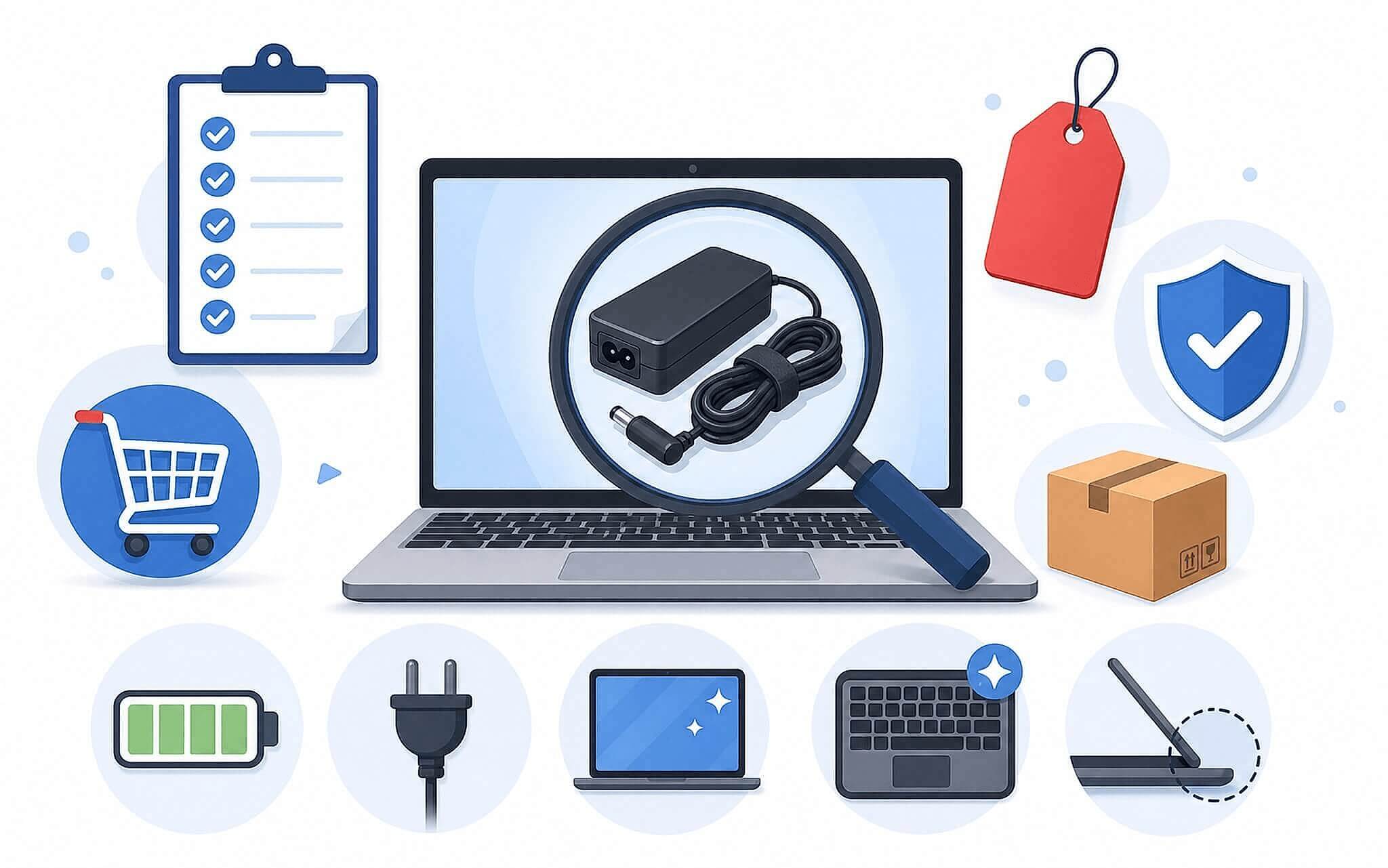 Mua phụ kiện laptop cũ cần kiểm định những hạng mục nào