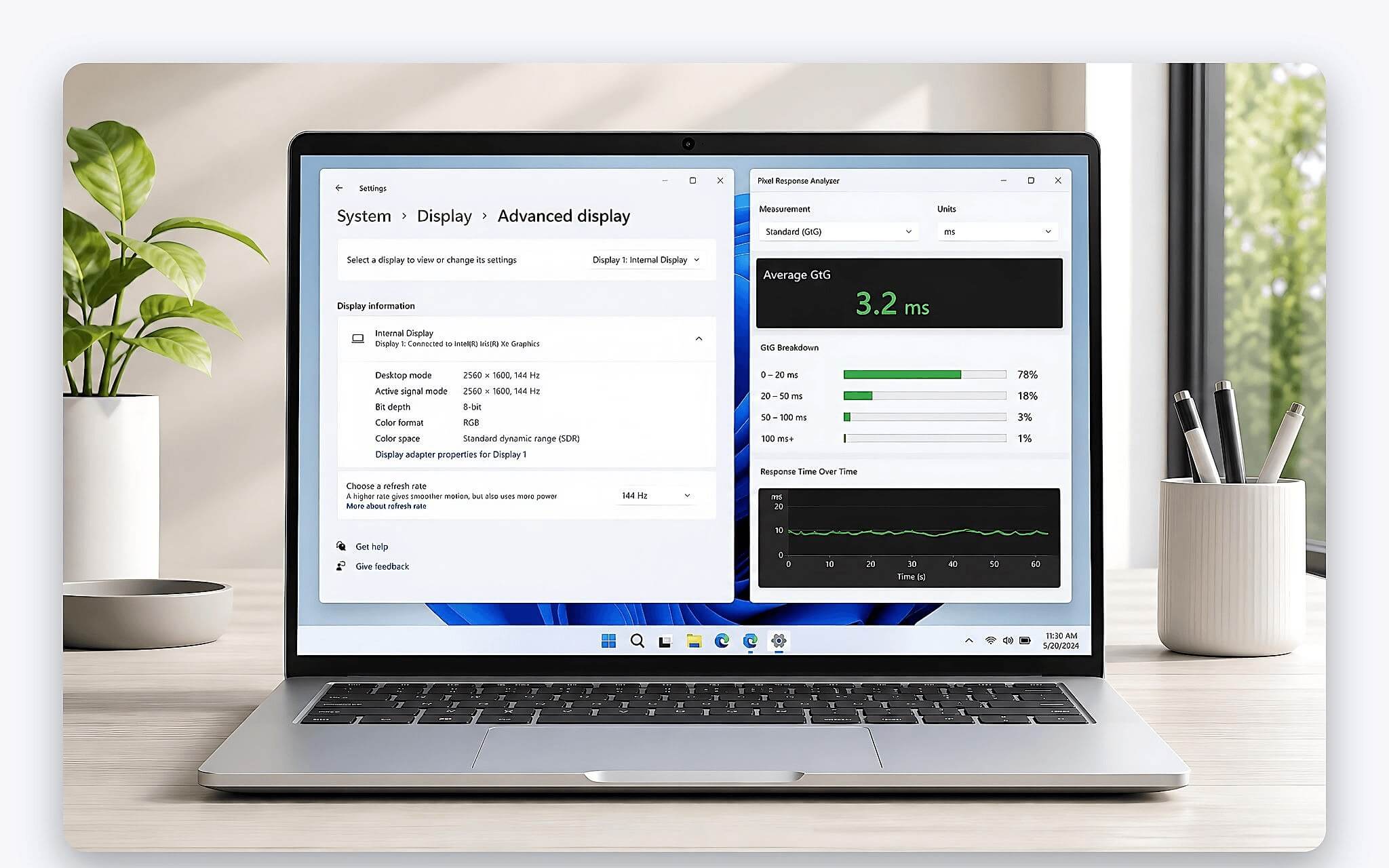 Bản chất kỹ thuật của response time và refresh rate trên màn hình