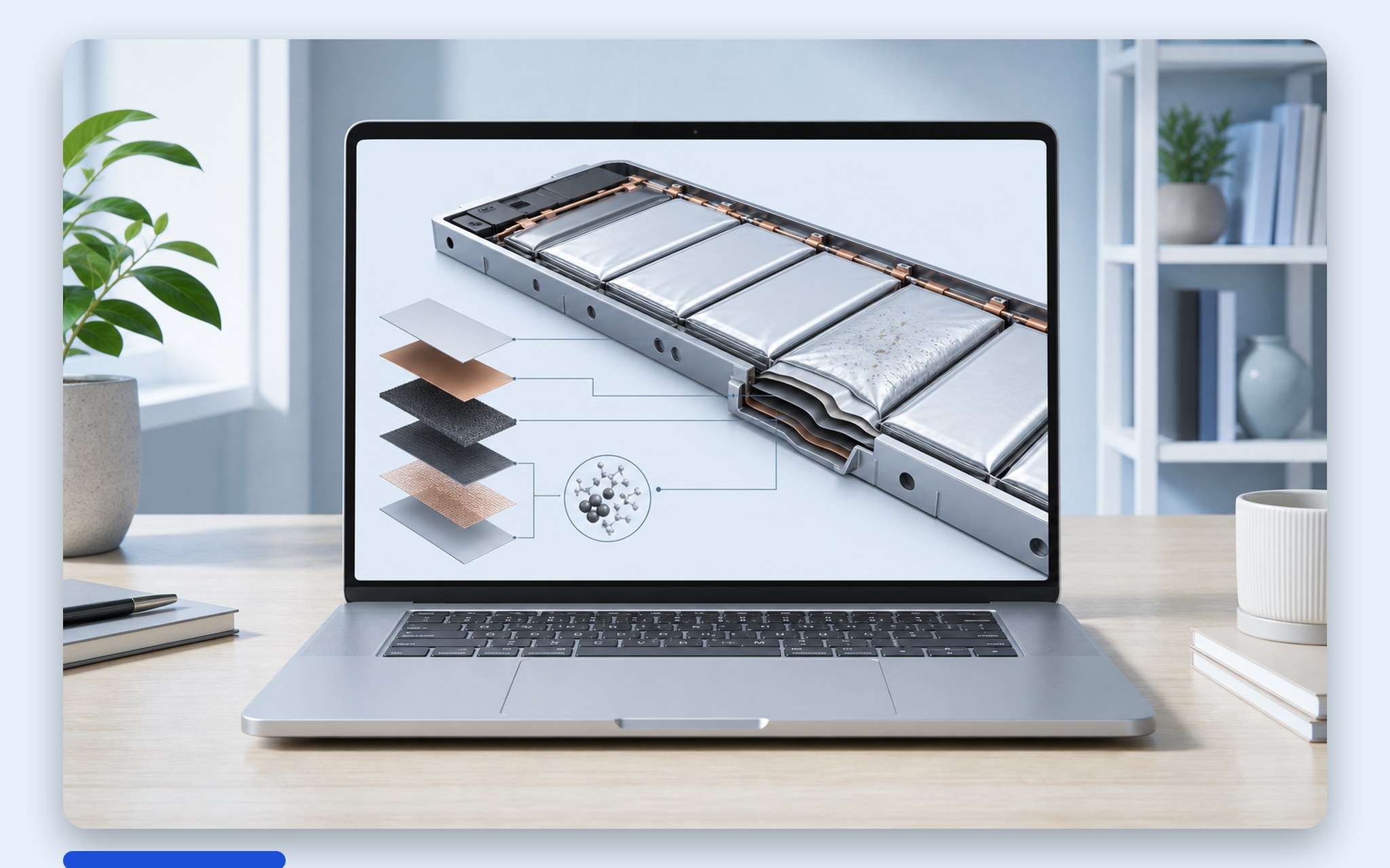 Cấu tạo cell pin lithium-ion và cơ chế thoái hóa gây chai pin laptop