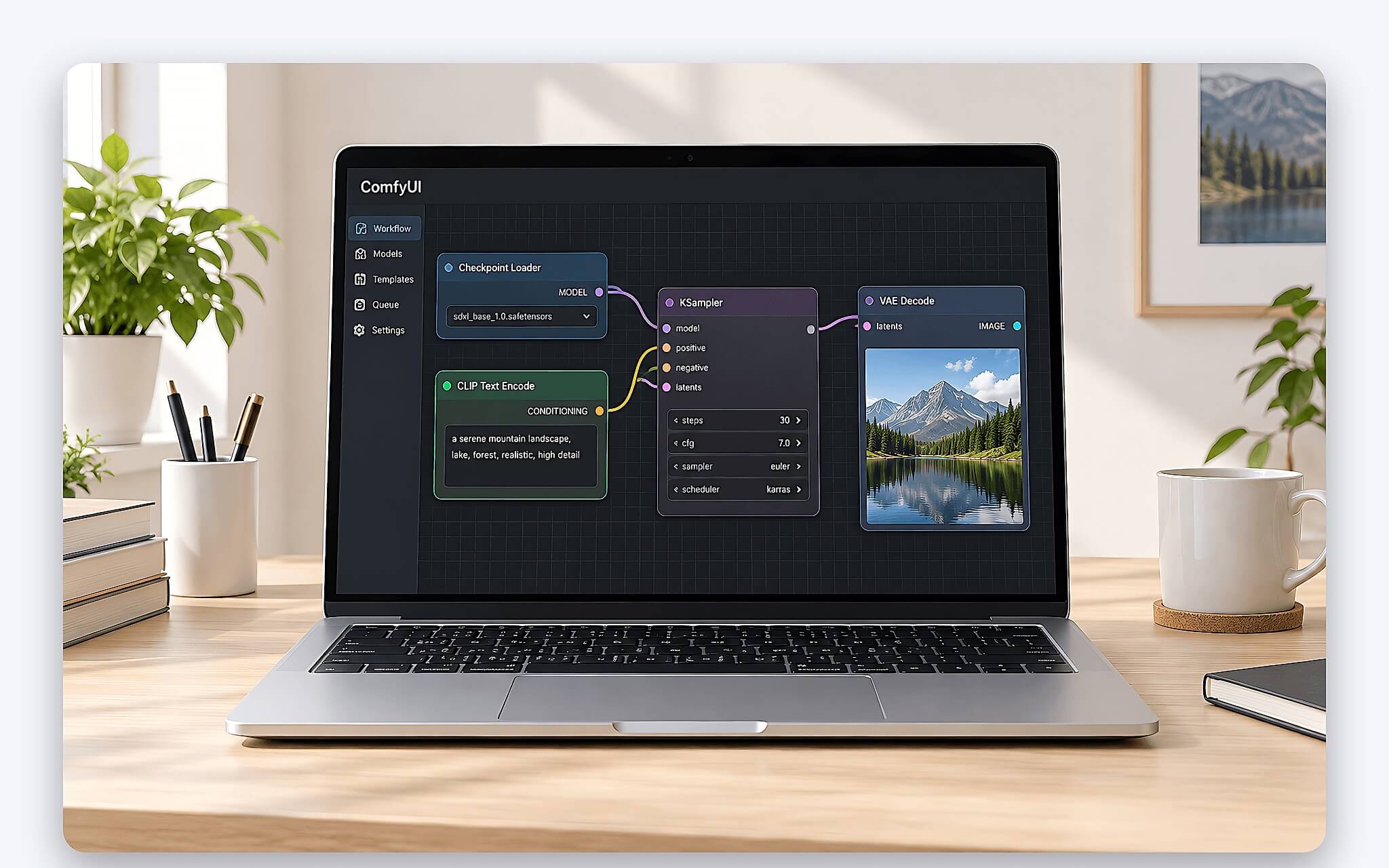 ComfyUI vận hành theo đồ thị node khác gì giao diện WebUI ComfyUI vận hành theo đồ thị node khác gì giao diện WebUI