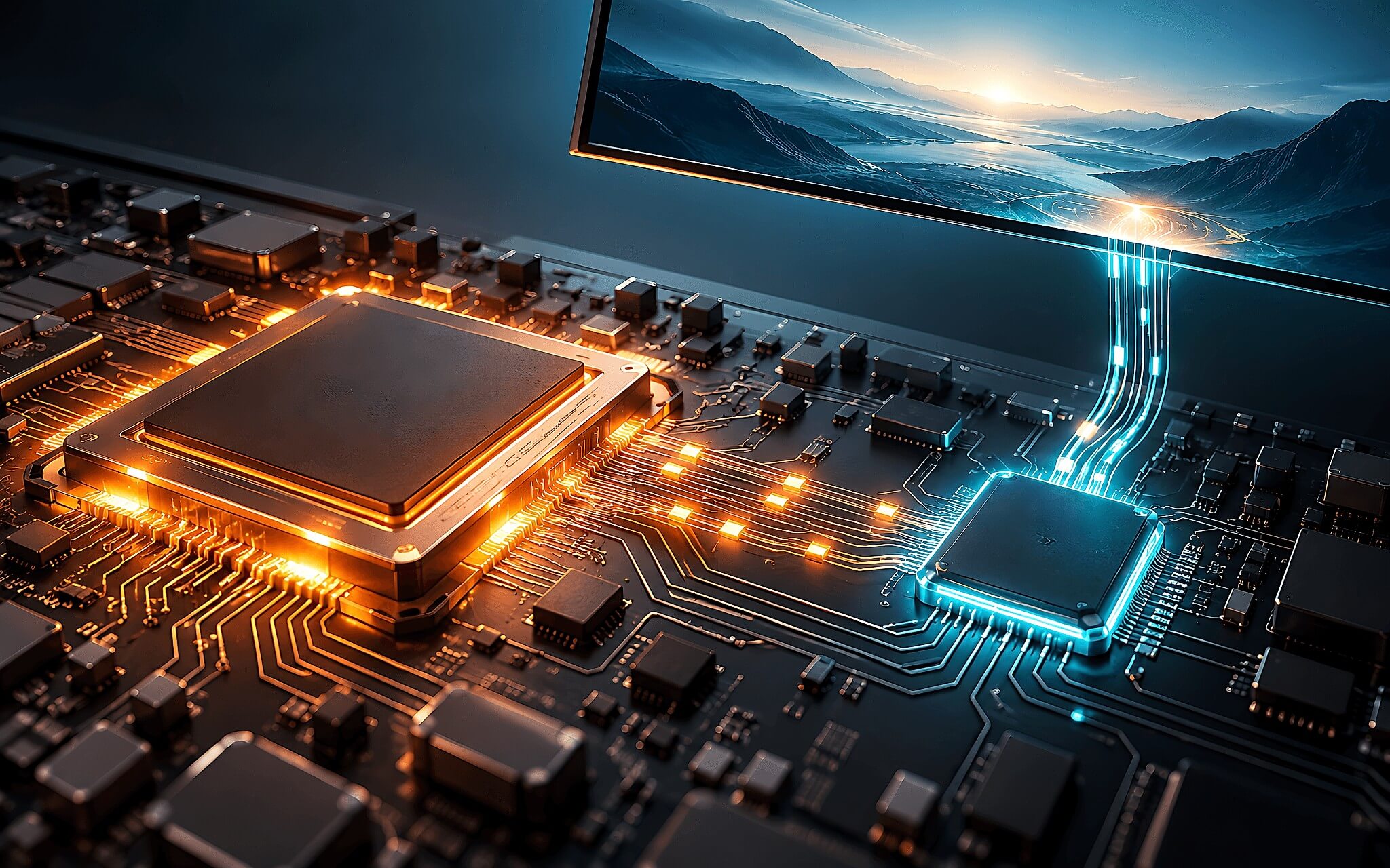 Laptop hai GPU chia việc render game và chạy LSFG ra sao