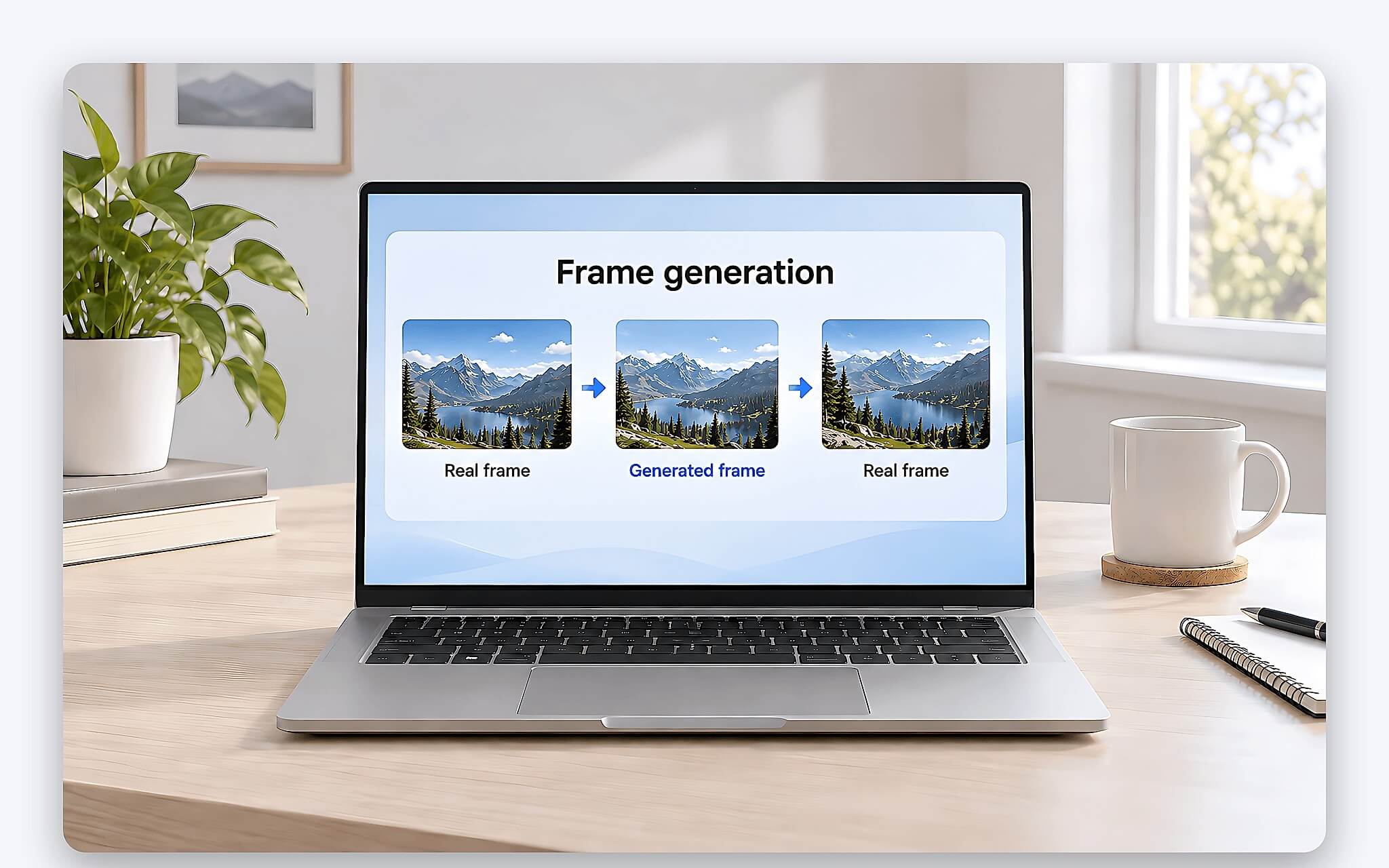 Cơ chế LSFG nội suy khung hình ở tầng hiển thị Windows