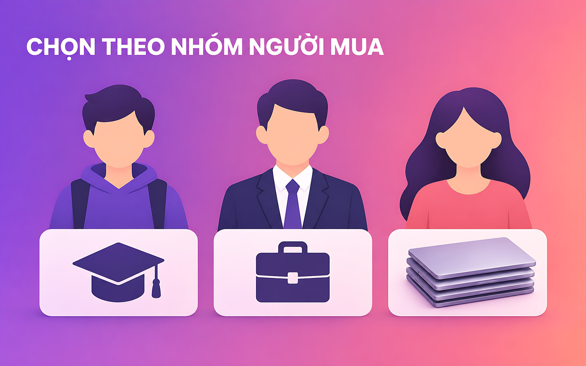 Từng nhóm người mua nên chọn phương án nào Từng nhóm người mua nên chọn phương án nào