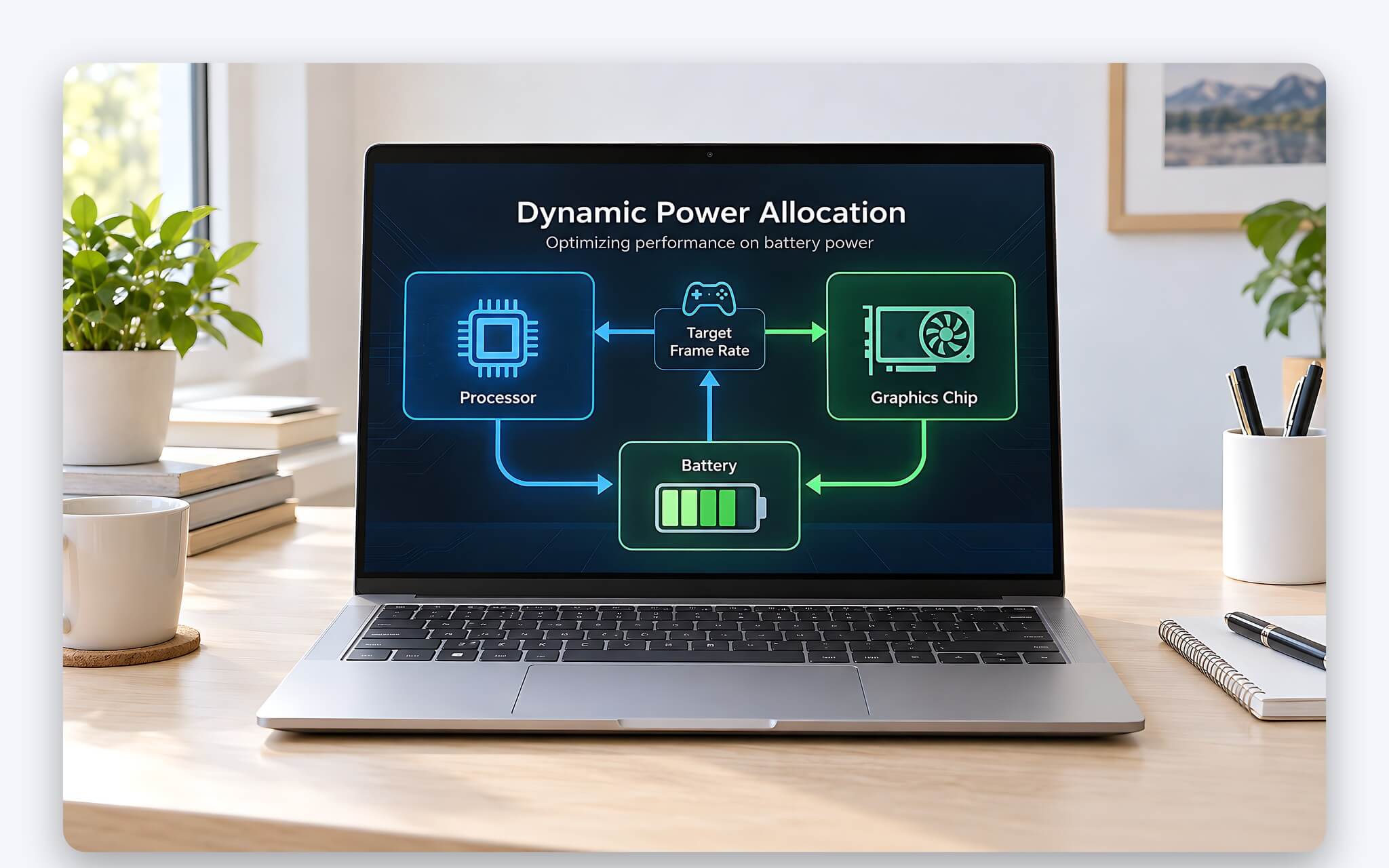 Battery Boost đặt mức FPS mục tiêu khi laptop gaming chạy bằng pin