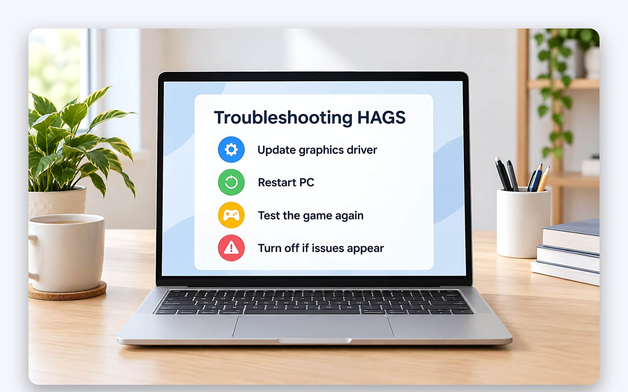 Kiểm tra trạng thái HAGS và tắt khi game hoặc video gặp lỗi