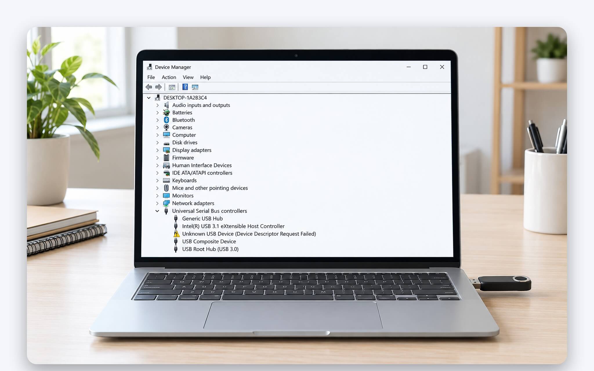 Khoanh vùng nguyên nhân laptop không nhận USB giữa thiết bị, cáp, cổng và Windows 11