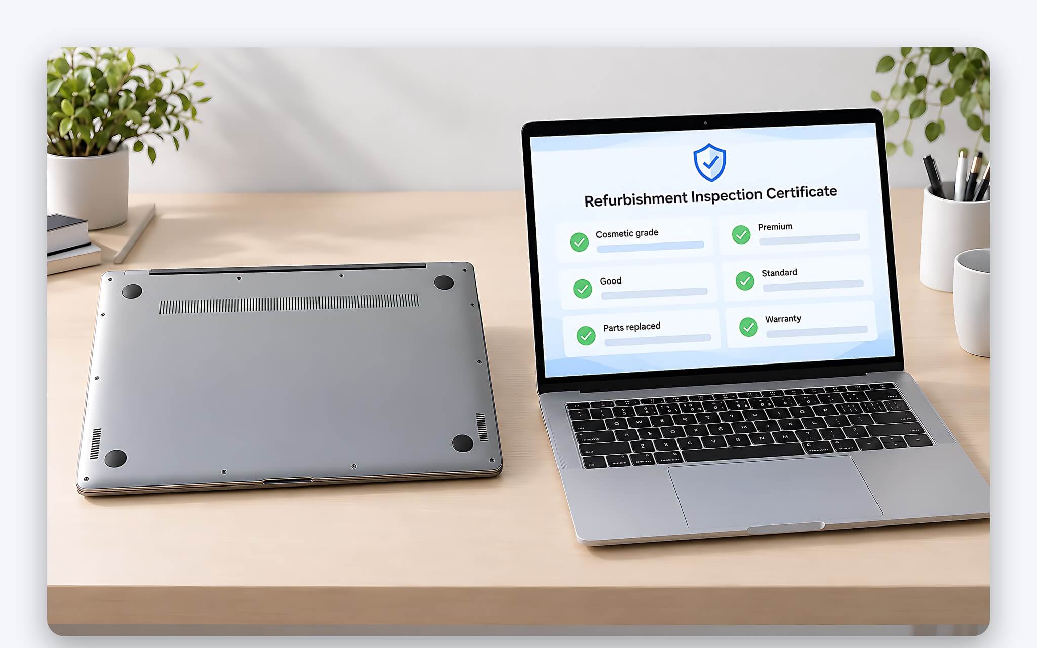 Phiếu bàn giao và hồ sơ nơi bán laptop tân trang