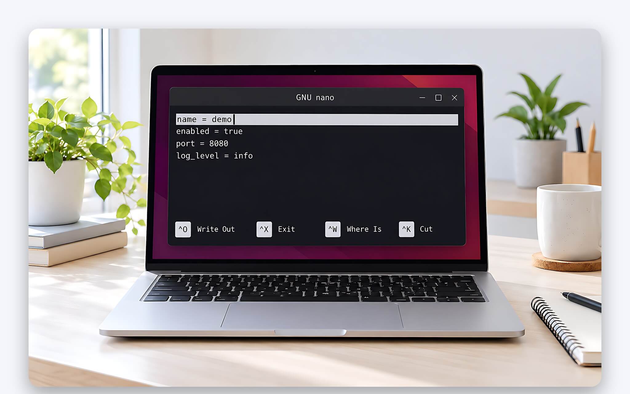 Trình soạn thảo nano mở file .bashrc trong terminal Ubuntu với hai dòng phím tắt ở đáy Trình soạn thảo nano mở file .bashrc trong terminal Ubuntu với hai dòng phím tắt ở đáy
