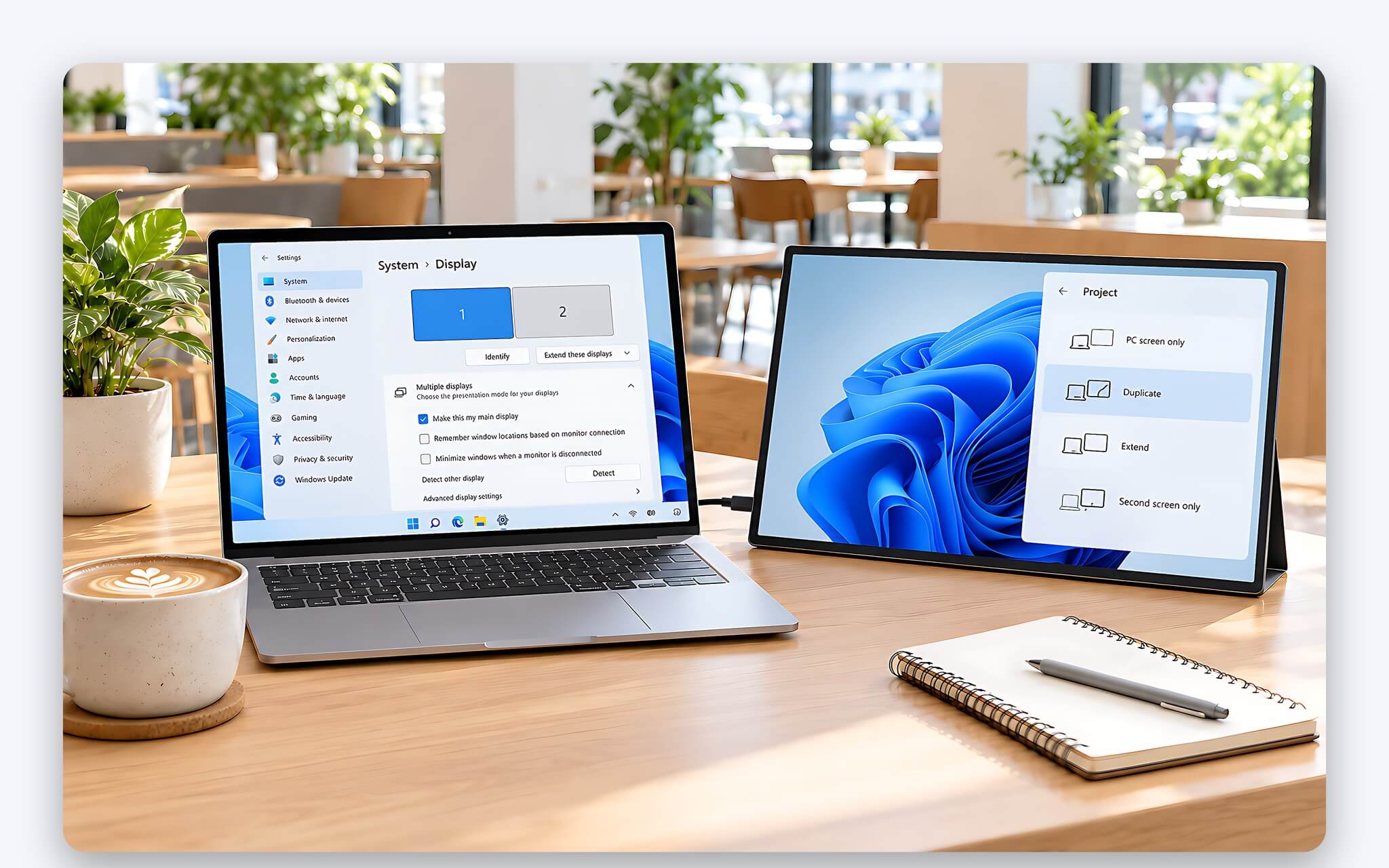 Sửa lỗi nhấp nháy, mất hình và chữ nhỏ ở màn hình phụ trên Windows