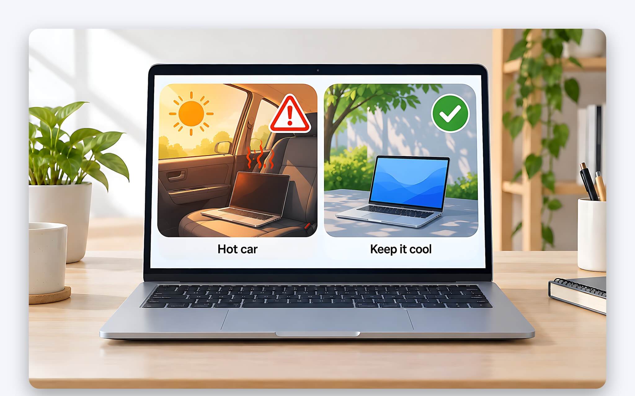 Nhiệt độ khoang xe ảnh hưởng tới pin Li-ion laptop khi sạc trên ô tô